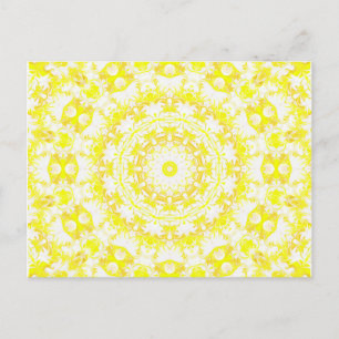 Lemon Meringue Kaleidoscope Postkarte
