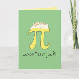 Lemon Meringue Pi Grußkarte Karte