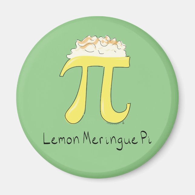 Lemon Meringue Pi Niedlich Mah Pi Day Magnet (Vorne)