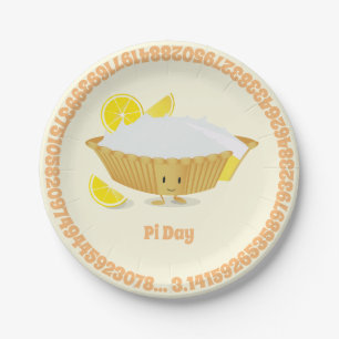 Lemon Meringue Pie Pie Day  Papierplatte Pappteller