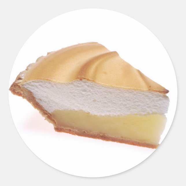 Lemon Meringue Pie Runder Aufkleber (Vorderseite)