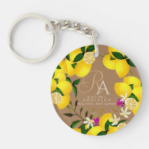 Lemon Monogram Brown