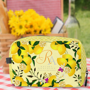 Lemon Monogram Yellow Waschbeutel