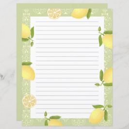 Lemon Motif Liebe Green