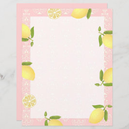 Lemon Motif Liebe Peach