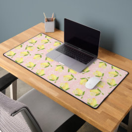 Lemon Motif Liebe Peach Schreibtischunterlage