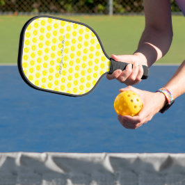 Lemon Muster Anpassen mit Ihrem Text Pickleball Schläger