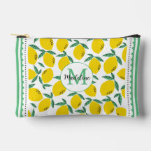 Lemon Muster mit Monogram Cut Sew Bag