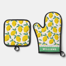 Lemon Muster Mit Monogramm