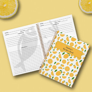 Lemon Muster Rezept Notizbuch