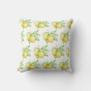Lemon Muster Wasserfarbe Einfach Kissen