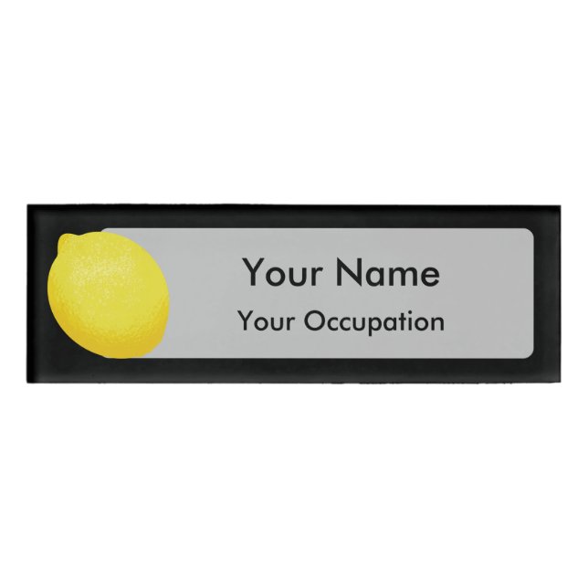 Lemon Namenschild (Vorderseite)