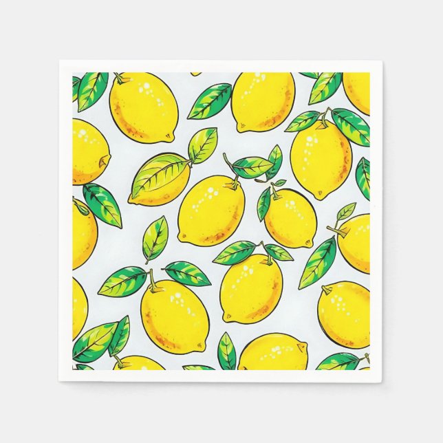 lemon napkins serviette (Vorderseite)