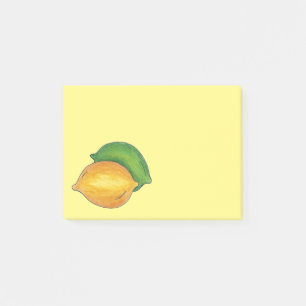 Lemon n'Limon Citrus Frucht Gelbe Zitronen Post Post-it Klebezettel