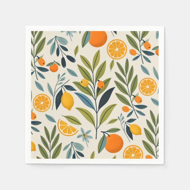 Lemon Orchard Dream Serviette (Vorderseite)