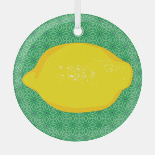 Lemon Ornament Aus Glas