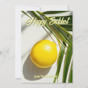 🍋 Lemon Palm Sukkot Blessing-Karte Einladung