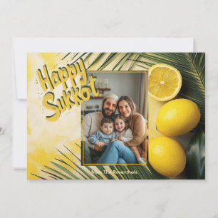 Lemon Palm Sukkot Blessing-Karte Einladung