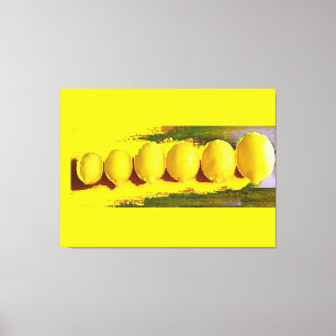 Lemon Parade Abstraction Leinwanddruck