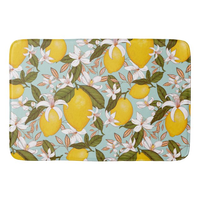 Lemon Pattern Badematte (Vorderseite)