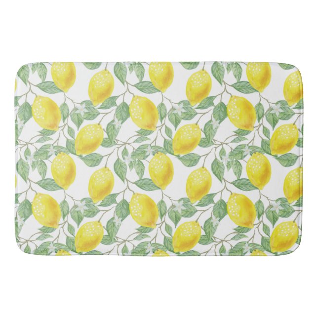 Lemon Pattern Badematte (Vorderseite)