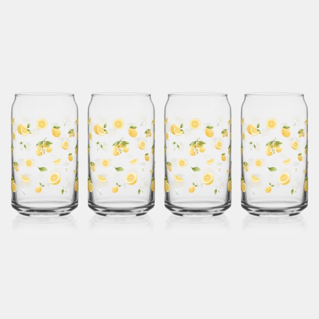 Lemon Pattern Dosenglas (Vorderseite)