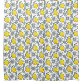 Lemon Pattern Duschvorhang