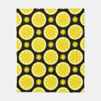 Lemon Pattern Fleecedecke