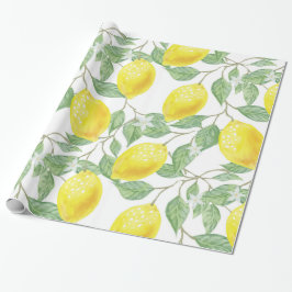 Lemon Pattern Geschenkpapier