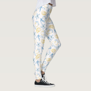Lemon Pattern Handgezeichnet - Leggings