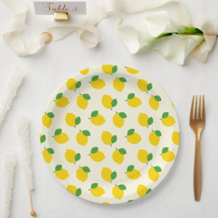 Lemon Pattern Pappteller