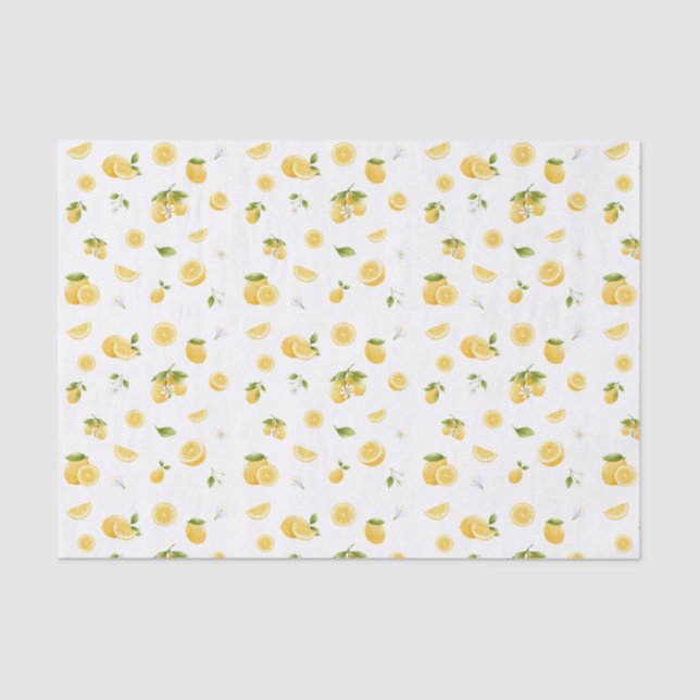 Lemon Pattern Seidenpapier (Vorderseite)