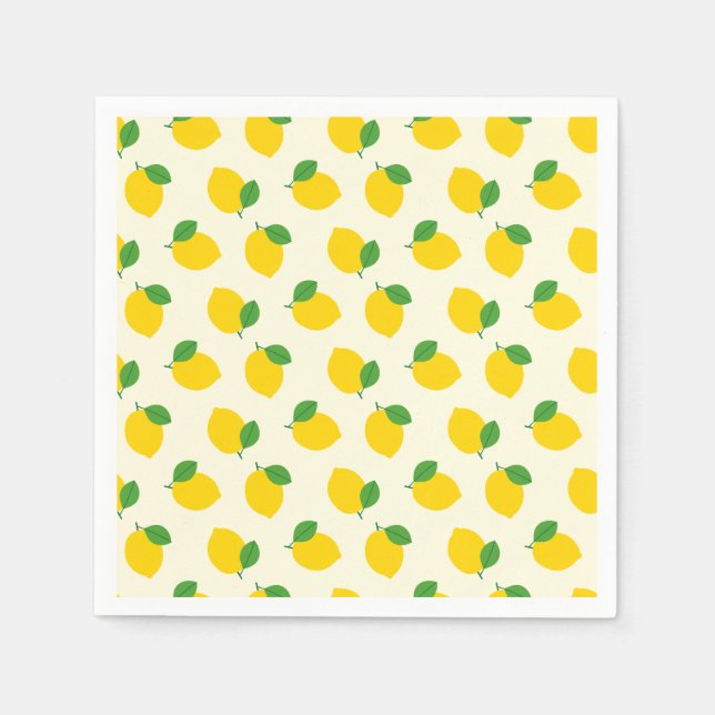 Lemon Pattern Serviette (Vorderseite)