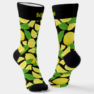 Lemon Pattern Socks Socken