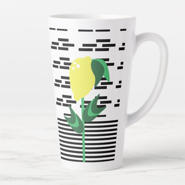 Lemon Pflanze Black Stripes Milchtasse (Rechts)