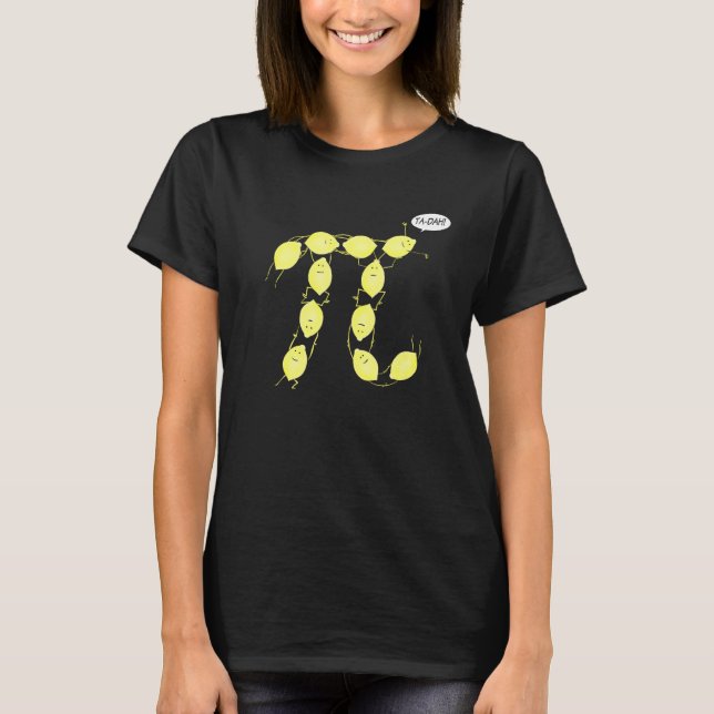 Lemon Pi Math Whizz Nerd Pie Baker Science Feinsch T-Shirt (Vorderseite)