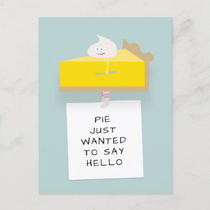 Lemon Pie Hello Postkarte