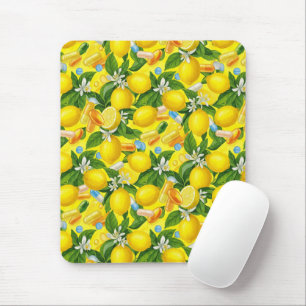 Lemon Pill Pattern Pharmacy Mousepad