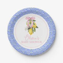 Lemon Pink Bow La Dolce Vita Baby Dusche