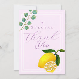 Lemon Pink Vielen Dank Dankeskarte