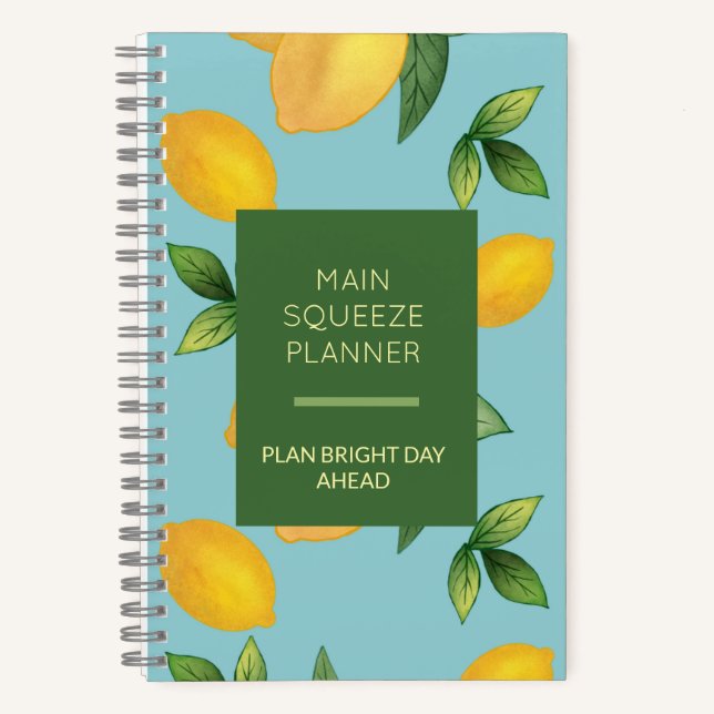 Lemon-Planer für die Hauptpresse Notizbuch (Vorderseite)