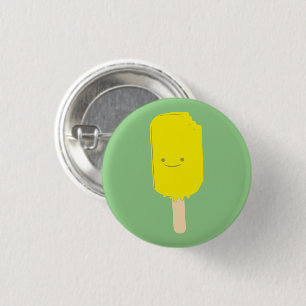 Lemon Popsicle Cartoon Zeichnend Button