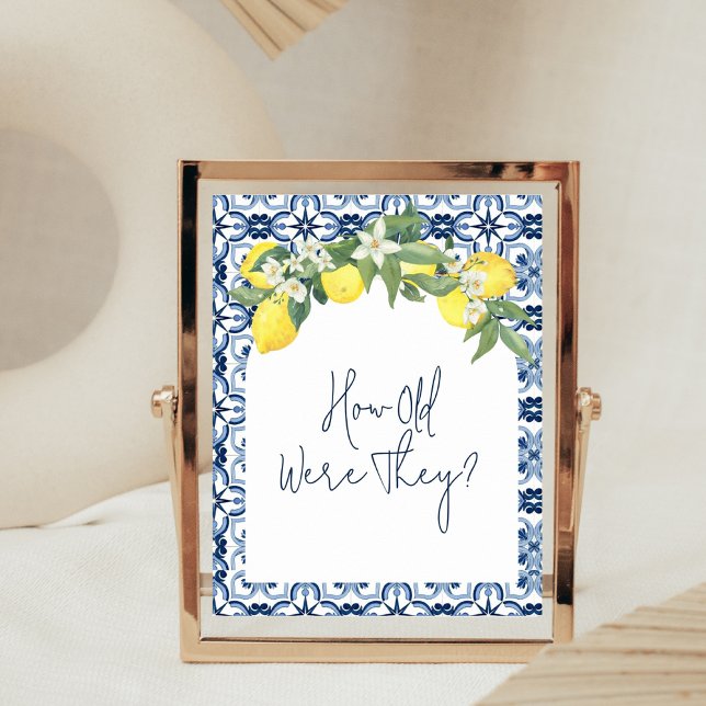 Lemon Positano Brautparty Games Poster (Von Creator hochgeladen)