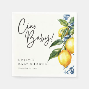 Lemon Positano Italienische Babydusche Serviette