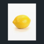 Lemon Postkarte<br><div class="desc">Nah auf einer Zitrone über weißem Hintergrund. Dieser ist leer verlassen,  damit du alles schreiben kannst,  was du willst.</div>