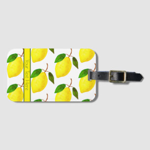 Lemon Print Gepäckanhänger