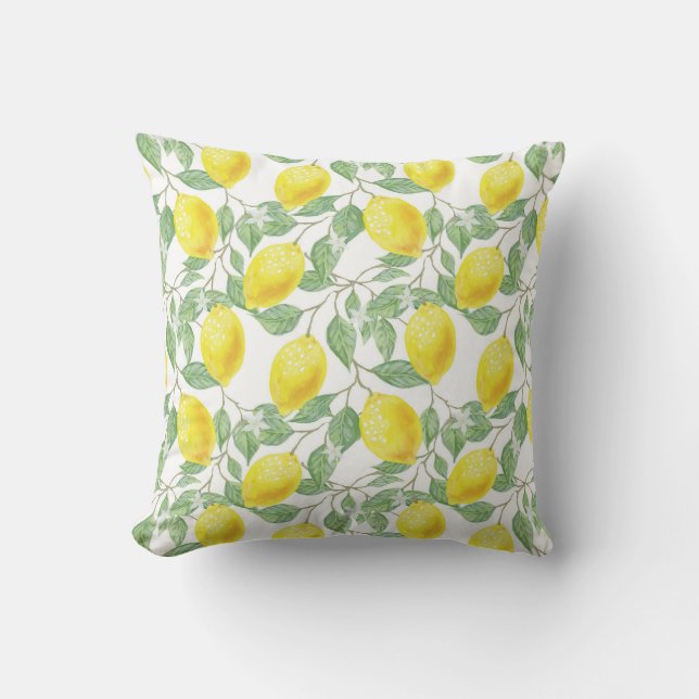 Lemon Print Kissen (Vorderseite)