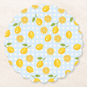 Lemon Print Paper Untersetzer