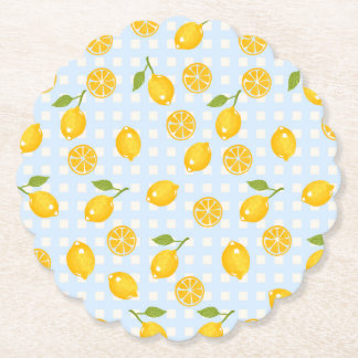 Lemon Print Paper Untersetzer