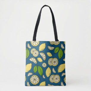Lemon Print Tasche
